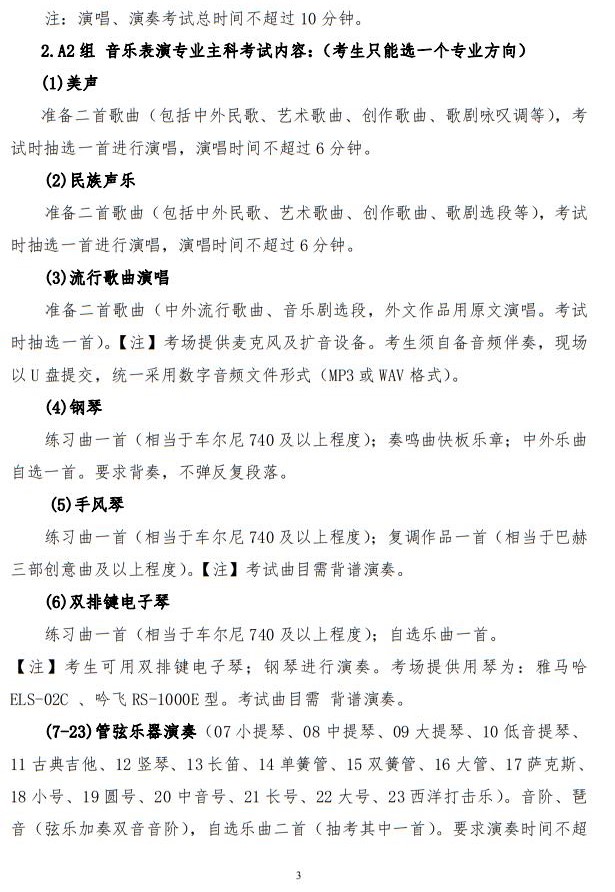 2023年陕西省普通高等学校招生音乐类舞蹈类校际联考考试办法