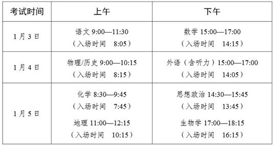 宁夏：2025年高考综合改革适应性演练测试温馨提示