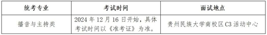 贵州省2025年普通高等学校招生播音与主持类专业省级统考贵州民族大学考点指南