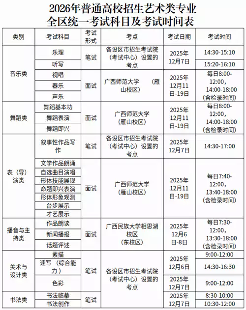 广西：12月招考月历来了，快收藏！
