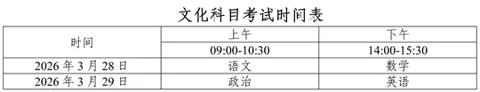 广东省2026年普通高等学校运动训练、武术与民族传统体育专业招生文化考试公告